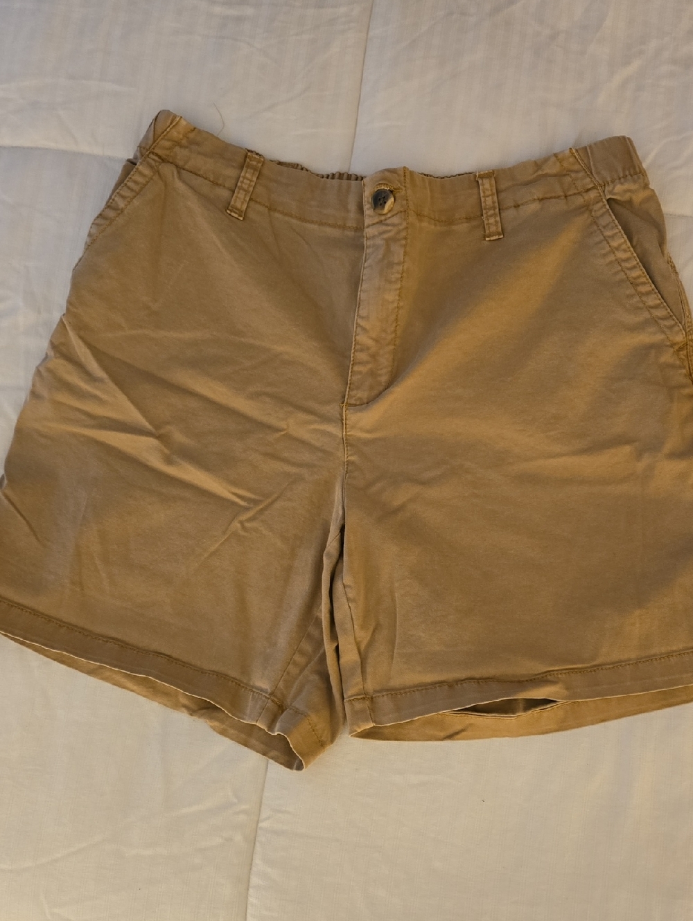 Old Navy High Waisted Tan Chino Shorts